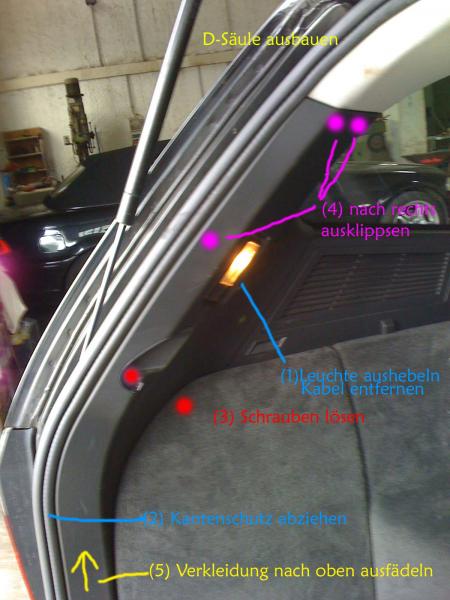 Griffleiste Kofferraum ausbauen - BMW X3 FORUM
